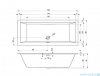 Riho Rethink Cubic 190x80cm wanna prostokątna + syfon + nóżki B108001005/207093